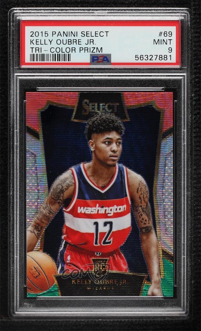 2015-16 Select Concourse Tri-Color Prizm Kelly Oubre Jr PSA 9 MINT Rookie RC 1b8