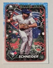 DAVIS SCHNEIDER RC 2024 Topps Holiday #H132 Blue Jays