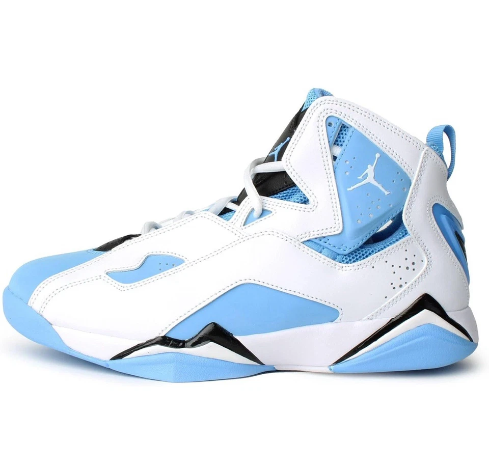 Tênis Nike Air Jordan True Flight UNC branco azul universitário 342964-140 masculino NOVO - Imagem 2 de 4