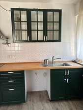 Schöne Landliche Küche Komplettset In Grün Und Holz