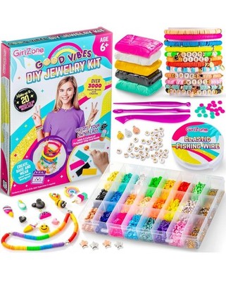 Mädchen Halskette Armband Schmuckherstellung Perlen Set Kinder DIY Basteln Aktivität Kit
