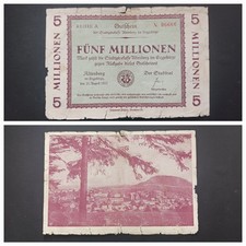 5 milionów marek --- miasto OLDBERG w Rudawach / Saksonii --- I9