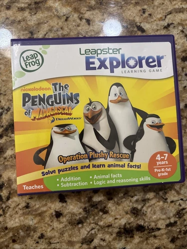 Leap Frog Leapster Explorer - The Penguins of Madagascar Operation Plushy Rescue
