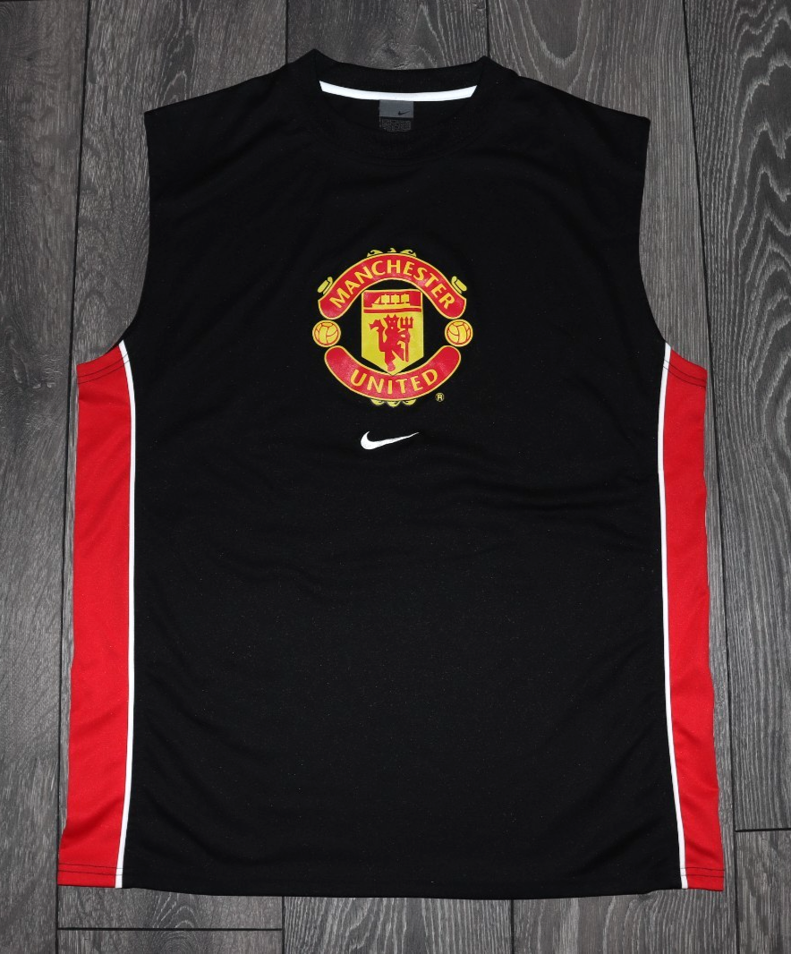 MANCHESTER UNITED 2000S TRAINING SLEEVELESS SHIRT JERSEY TANK VEST
