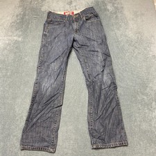 Levi  s 514 Straight Jeans Boys 16 28x28 Blue Denim Cotton Mid Rise Slim Fit
