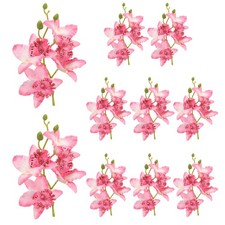 10Pcs 7.1in Artificial Flowers for Floating Candle Centerpiece, Pink