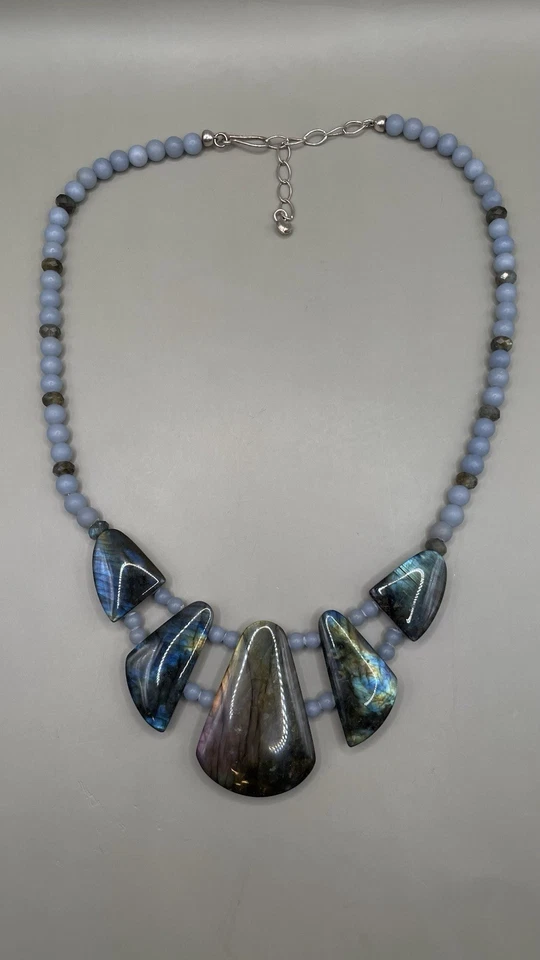 Collar Mine Finds By Jay King DTR Labradorita Cachemira Azul Anhidrita Foto 3 de 4