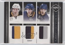 2011-12 Limited Trios Materials Prime 19/25 Derek Roy Tyler Ennis Myers #13 1t6