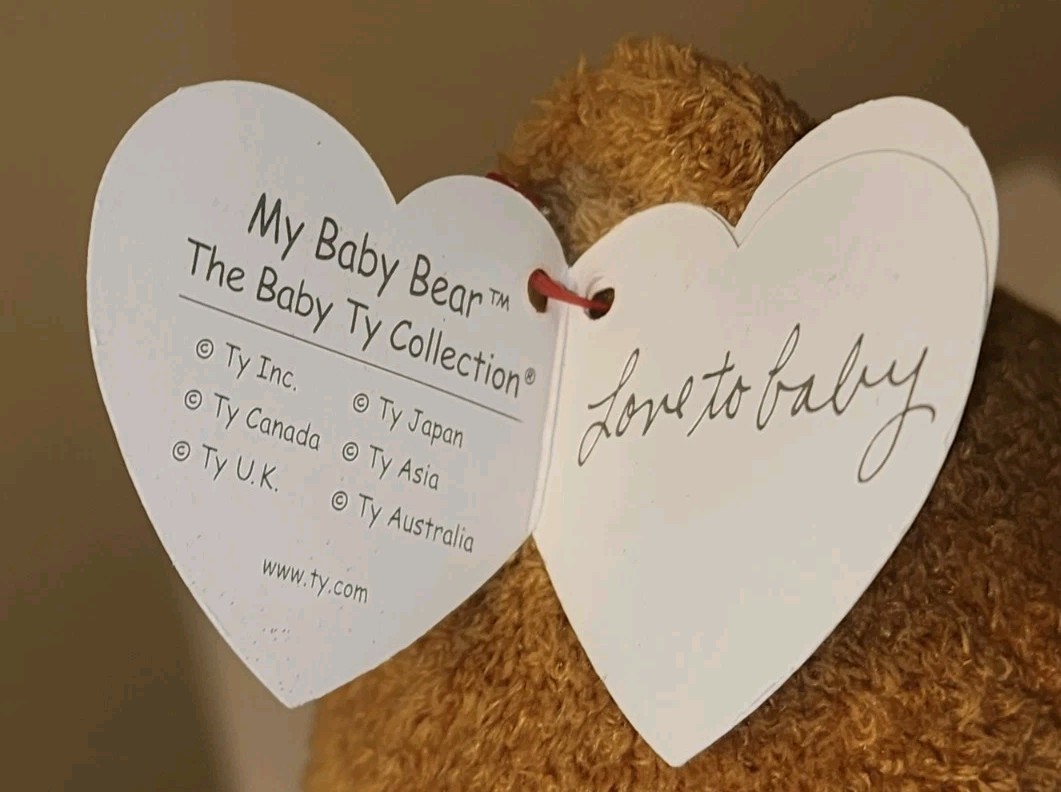 Ty Baby TY / Pluffies - MY BABY BEAR (Brown) - Plush Toy (8") MINT with MINT TAG