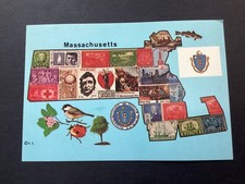 ICOLLECTZONE US Stamps from Massachusetts's  Postcard  (D600)