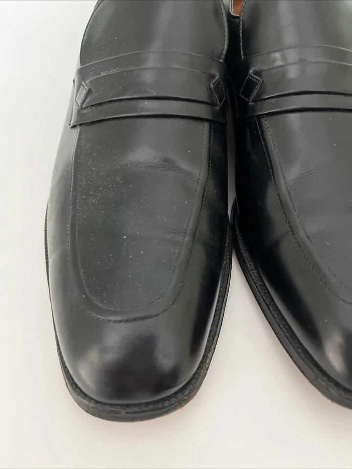 VGUC Church's Vintage Black Leather US 11 Loafers Shoes Sz UK 10 C - Image 2 of 4