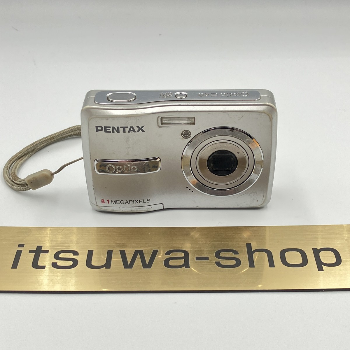 PENTAX Optio E40 8.1MP Digital Camera Silver Compact Tested