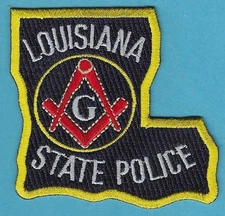 LOUISIANA STATE POLICE MASONIC LODGE PATCH