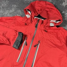 Alaskan Hardgear Duluth Trading Men Large Red Stormwall Rain Coat Wading Jacket