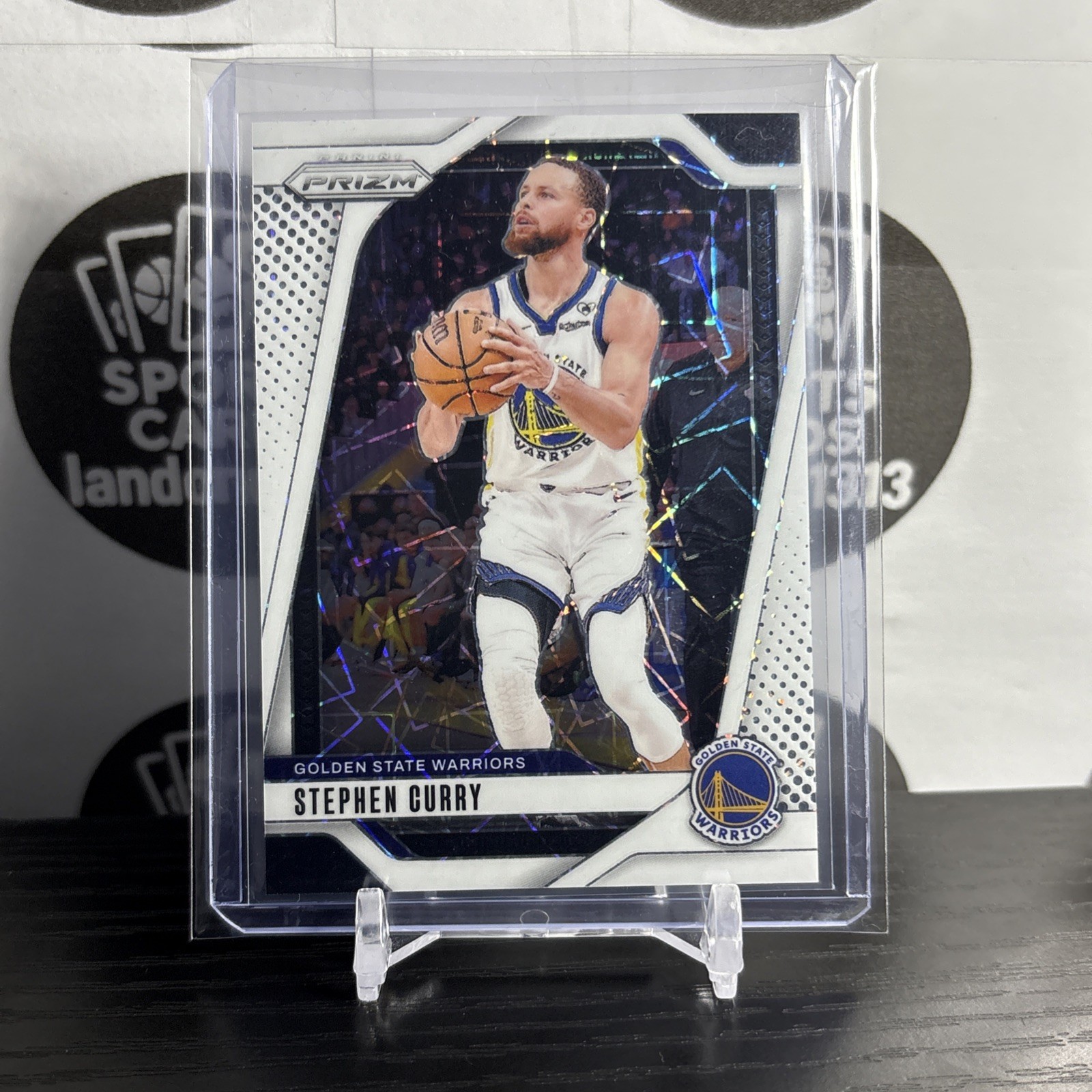 2024-25 Panini Prizm Stephen Curry #134 White Lazer Prizm /275