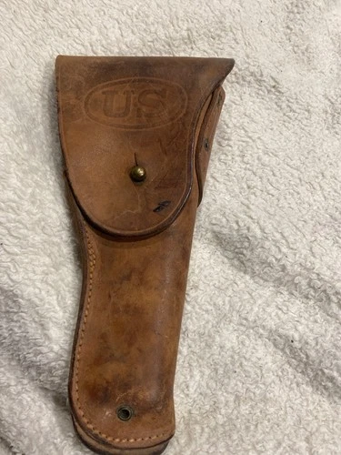 WW2 VINTAGE US MILITARY COLT 1911 PISTOL HOLSTER MAKER ENGER-KRESS