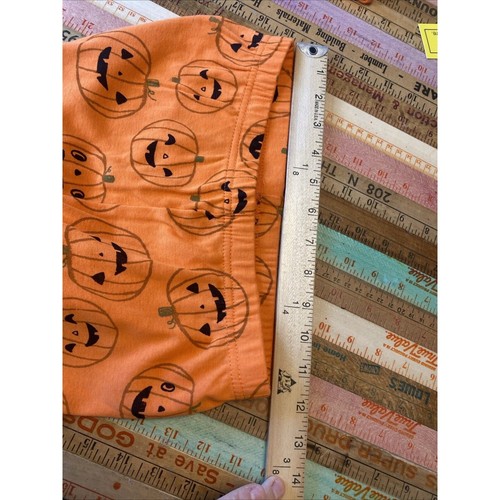 CARTERS Unisex Cotton Pajamas Size 12 Pumpkin 2 Pc Set Halloween NEW WITH TAGS - Picture 10 of 11