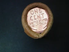 STUNNING UNC 1909 VDB 1909 ENDS VINTAGE ROLL 50 COIN LOT MONTANA BANK WRAP R-295