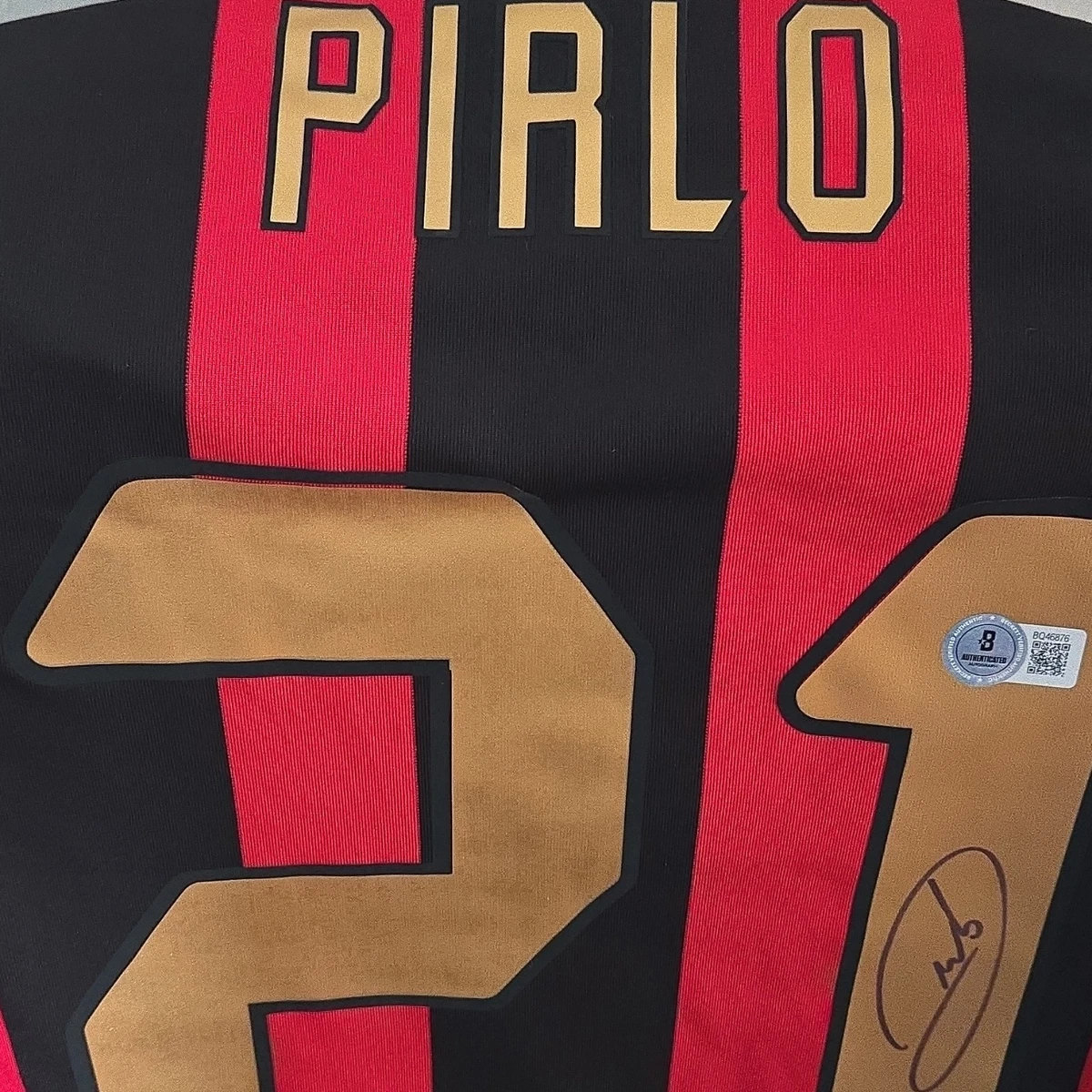 Maillot Juventus Signé Par Andrea Pirlo - Authentifié Beckett - Pièce Originale
