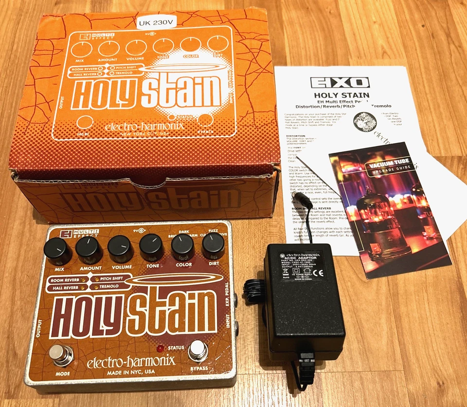 Electro-Harmonix Holy Stain Reverb and Tremolo Pedal Boxed w/ PSU *LAST CHANCE* - Image 2 of 3