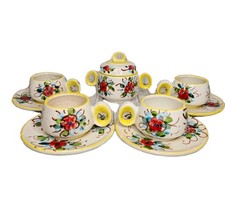 5 Pc Fatto A Mano Italy Floral