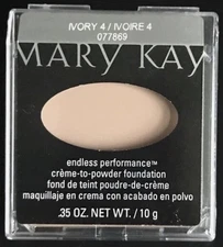 New Mary Kay Endless Performance Creme to Powder Foundation Ivory 4 Full Size