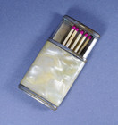 Vintage Mother of Pearl Match Safe Vesta Case 1116