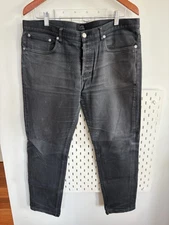 A.P.C. Petit Standard Black Jeans (Fades) cotton elastane Men's 34 (tailored)