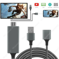1080P HDMI Mirroring AV Cable for iPhone iPad Android Phone to TV HDTV Adapter