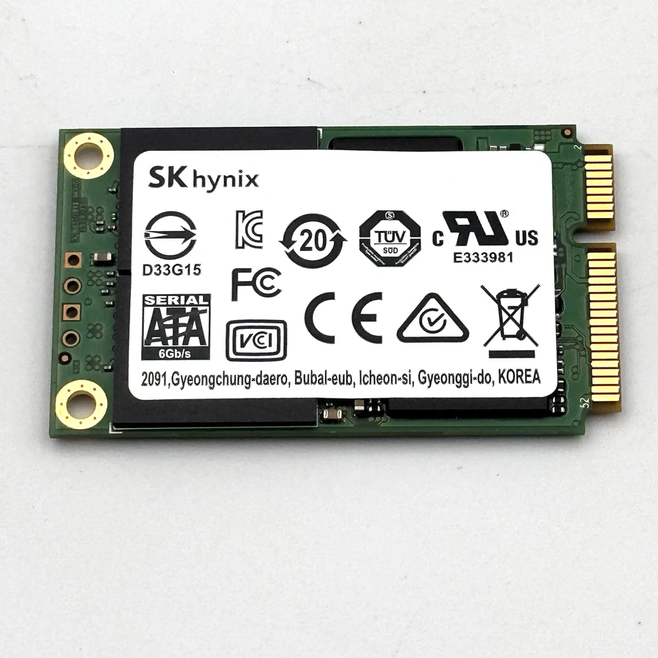 Lot of 5 - SK Hynix SC300 512GB mSATA Mini PCI-E SSD HFS512G3AMND-3310A 0VGXRN - Image 3 of 3