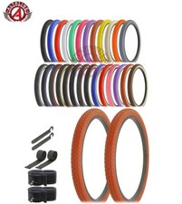 AltaLine Bicycle Wire Bead Cruiser TIRES 26 x 2.125 HEAVY DUTY Diamond 8pc SET.