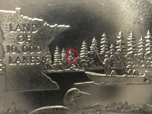 2005-P 25c Minnesota Quarter FS-803 Extra Tree DDR-004 PCGS SP68 Satin Finish - Picture 3 of 4