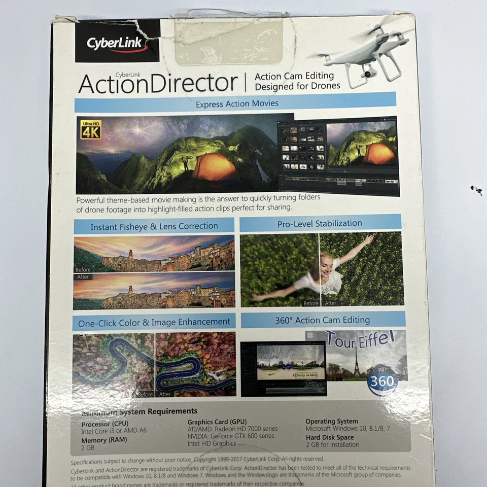 CyberLink Action Director Extreme Video Maker Drone Video Editing - Image 4 of 4