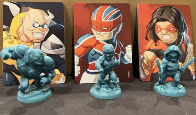 Marvel United X-Men Strong Guy Captain Britain & Warpath Stretch Box Heros CMON