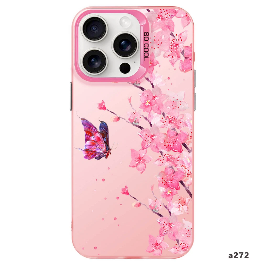 Floral Shockproof Phone Case for iPhone 15 Pro Max 14 16 Samsung S23 S24