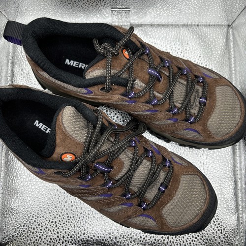 Merrell Women's Hiking Trail Shoes Size 7 Pair NEW Sample Brown Purple - Picture 2 of 5