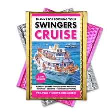 Swingers Cruise Prank Mail Gag Practical Joke Sent Directly to Friends