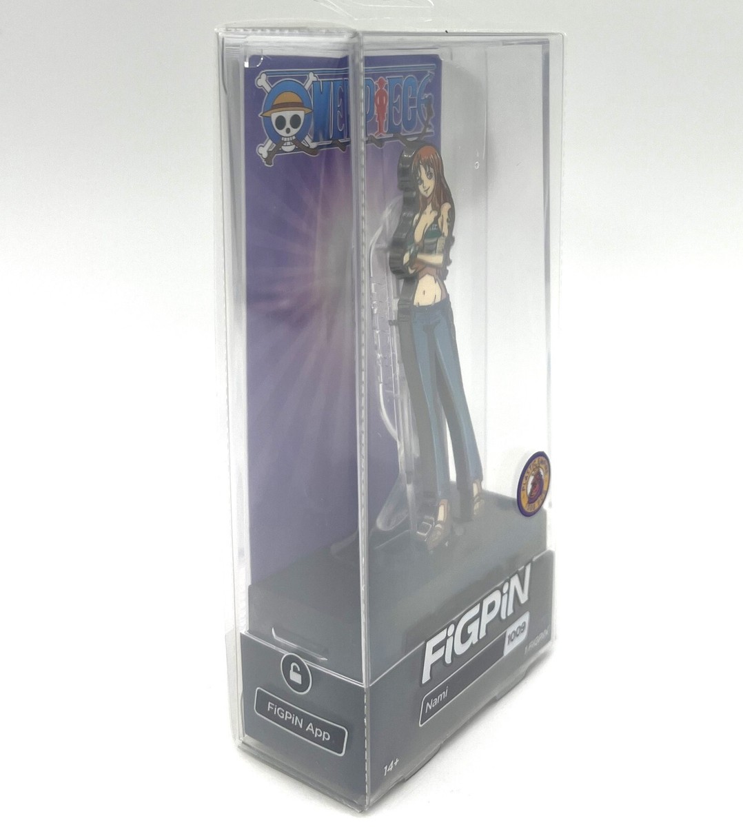 PTPフィギュア FiGPiN One Piece Nami 1751 AnimeExpo Collectible Pin 25th