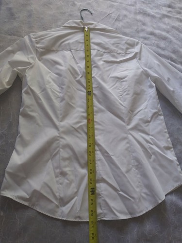 Women's Van Heusen For Her White Button Down Blouse Work Catering Banquet Size M - Picture 6 of 6