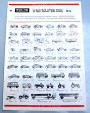 WIKING: Wiking-Verkehrs-Modelle BILD-PREISLISTE Prospekt Katalog 1976! RAR!