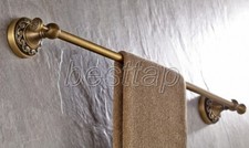 Antique Brass Wall Mounted Single Towel Rail Bar Bathroom Accessory sba482