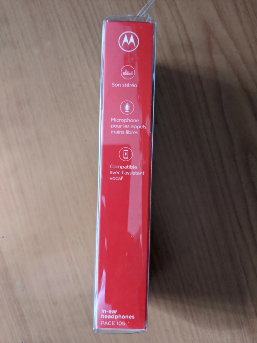 Motorola PACE 145 Wired In Ear With Mic Earphone Earpiece Aux 3.5
