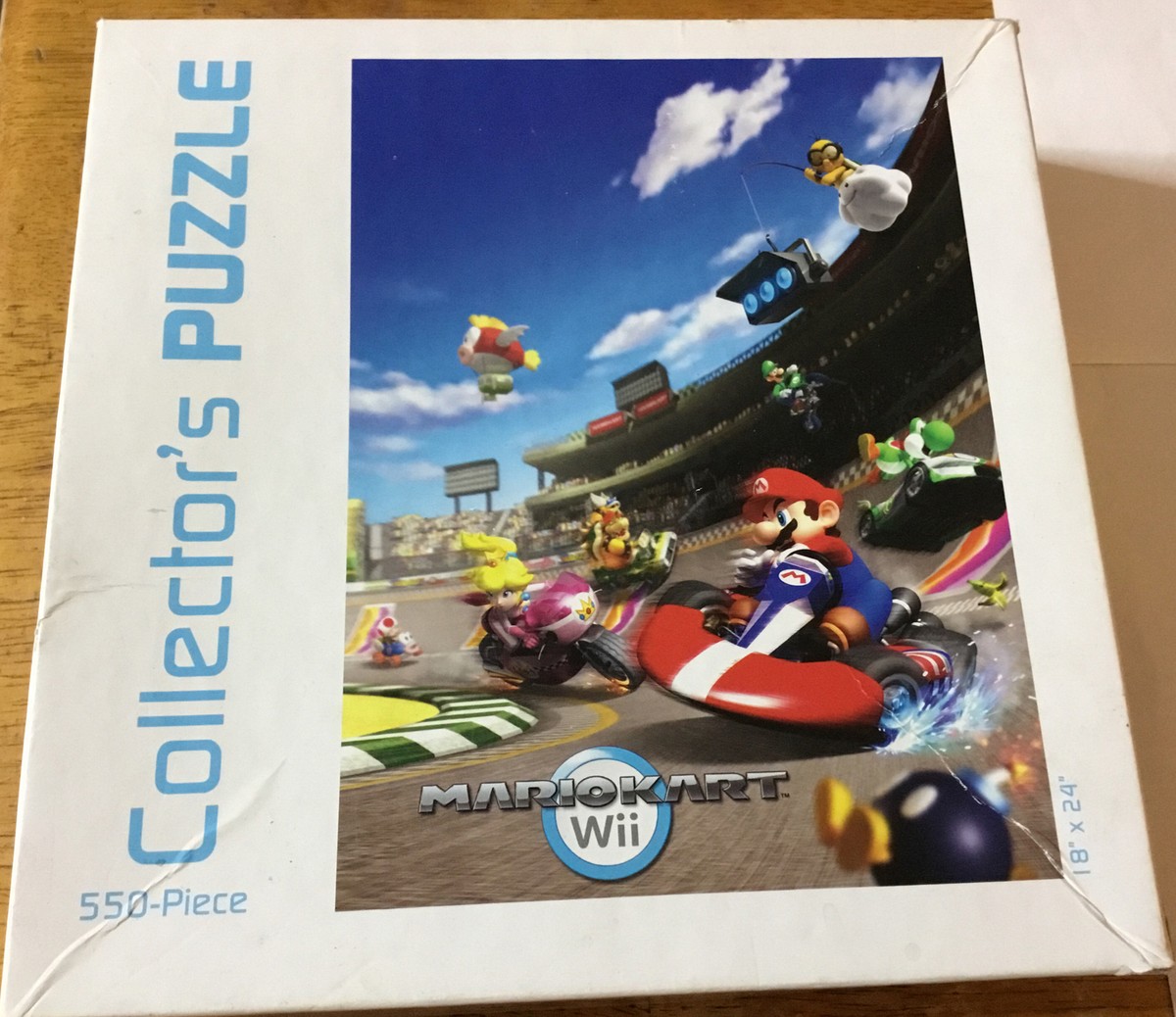 Mario Kart Wii Collector's Puzzle 550 Pieces 18”X24” MISSING 12