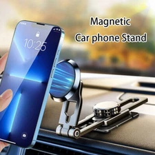 Car Phone Holder Stand 720° Magnetic Foldable Mount For Mobile Cell Phone GPS