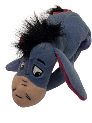 Eeyore Disney Bean Bag Stuffed Animal Plush 8'' Embroidered Bee