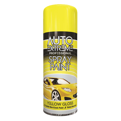 Yellow Spray Paint Aerosol Auto Car Van Bike Restore Metal 400ml