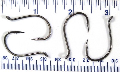 100 Danielson HCOBNCP Black Chrome Octopus Fish Fishing Hooks size 3/0