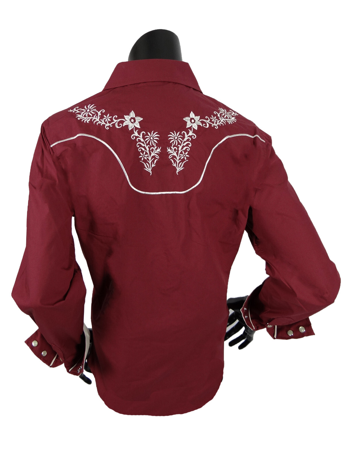 Womens Country Western Shirt Colorful Flower Embroidery Cowgirl Rodeo Snap Cuff eBay