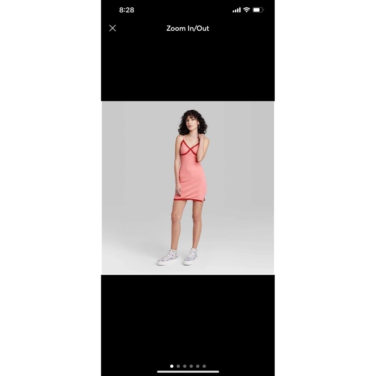 Women's Sleeveless Lace Trim Knit Bodycon Dress Coral Pink medium BO11