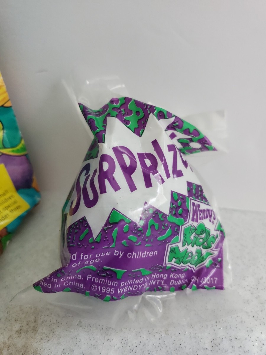 Vintage 1995 Wendys kids Meal Bag With Suprise Toy One Small